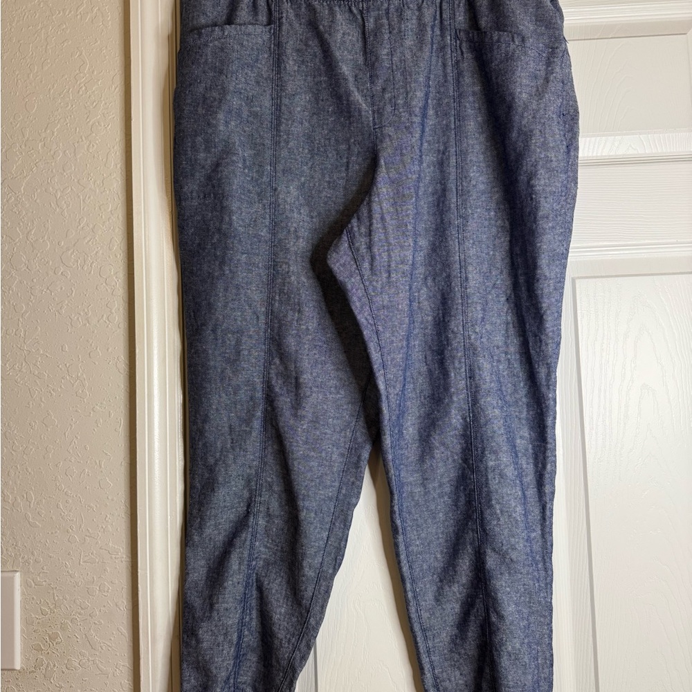 Old Navy womens Heather Navy Jogger Sweatpants